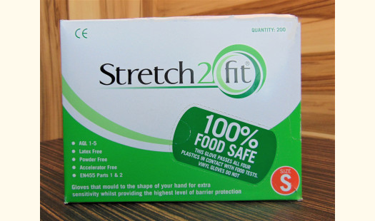 Stretch2Fit Latex-Free Unpowdered Gloves - Small Green - 200 Pack